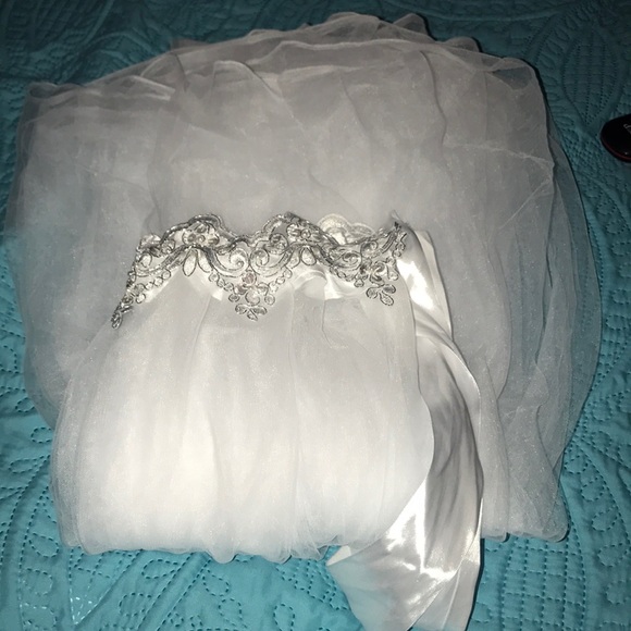 NWT Beautiful tulle & Lace Cape or Open Skirt - Picture 8 of 8